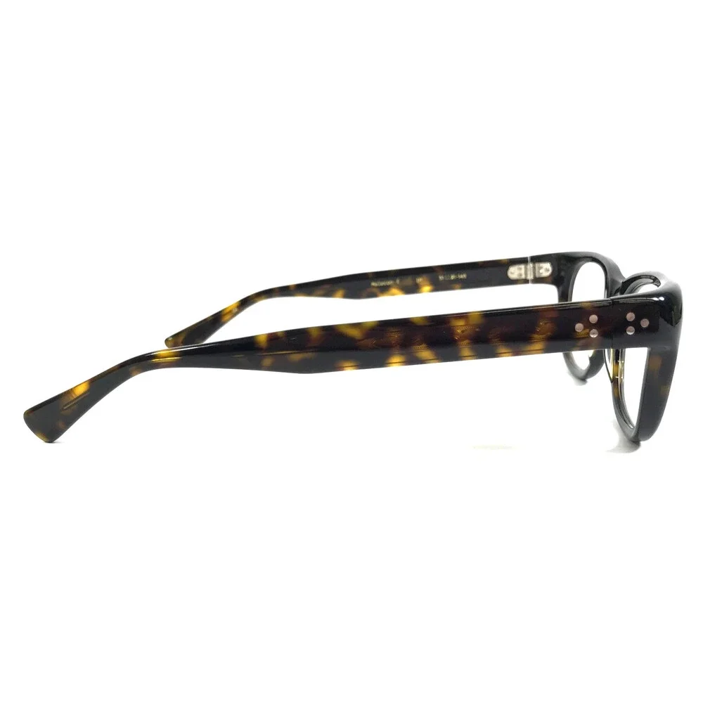 Eyevan Eyeglasses Frames Malecon-E DT Dark Tortoise Horn Rim Browline 51-21-145